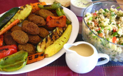 Falafel with Tabbouleh and Grilled Vegetables: Sunday, September 11, 2022